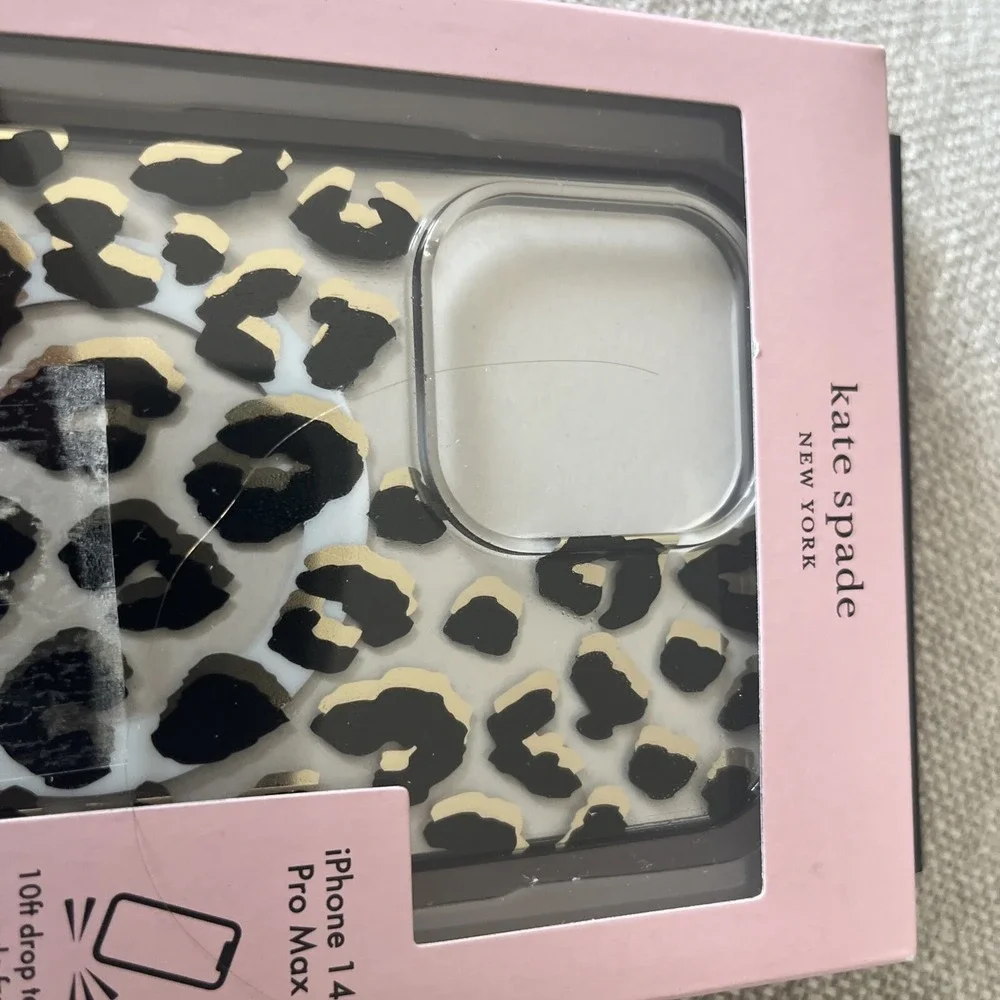 Kate‎ Spade NY Protective Hardshell Case for FITS  IPhone 14 PRO MAX Leopard